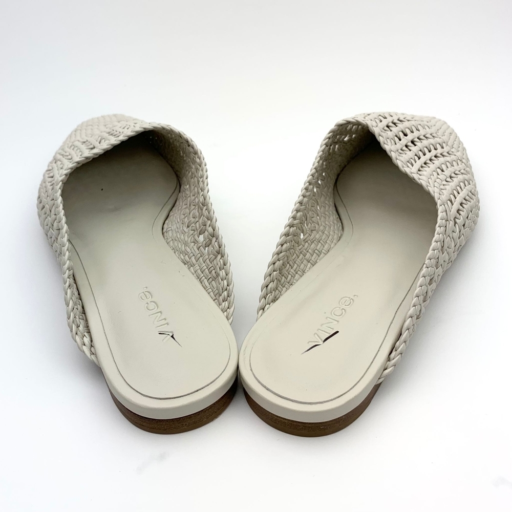 VINCE  Barrett Handwoven Leather Mule sz 6.5 - Picture 5 of 12